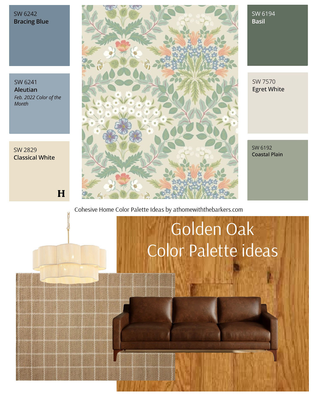 Golden Oak floors home interior paint color palette 

 #LTKHome #LTKSaleAlert