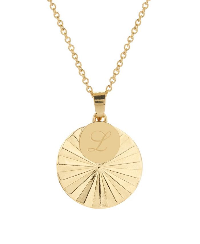 brook & york 14K Gold Plated Celeste Initial Charm Pendant Necklace & Reviews - Necklaces - Jewel... | Macys (US)