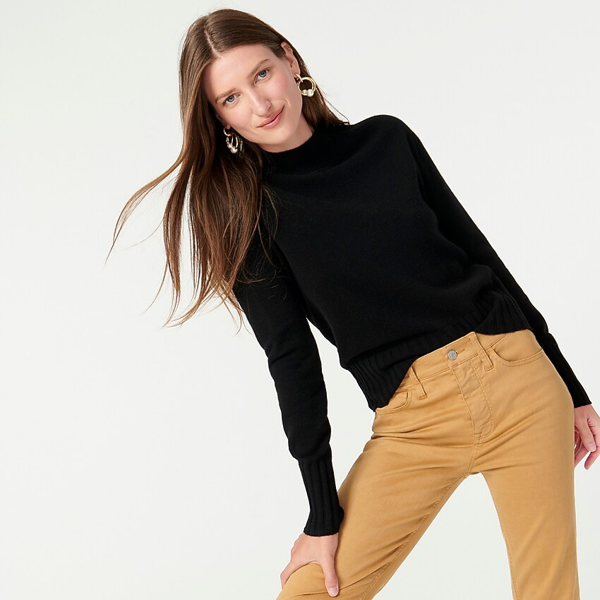 Cashmere mockneck sweater | J. Crew US