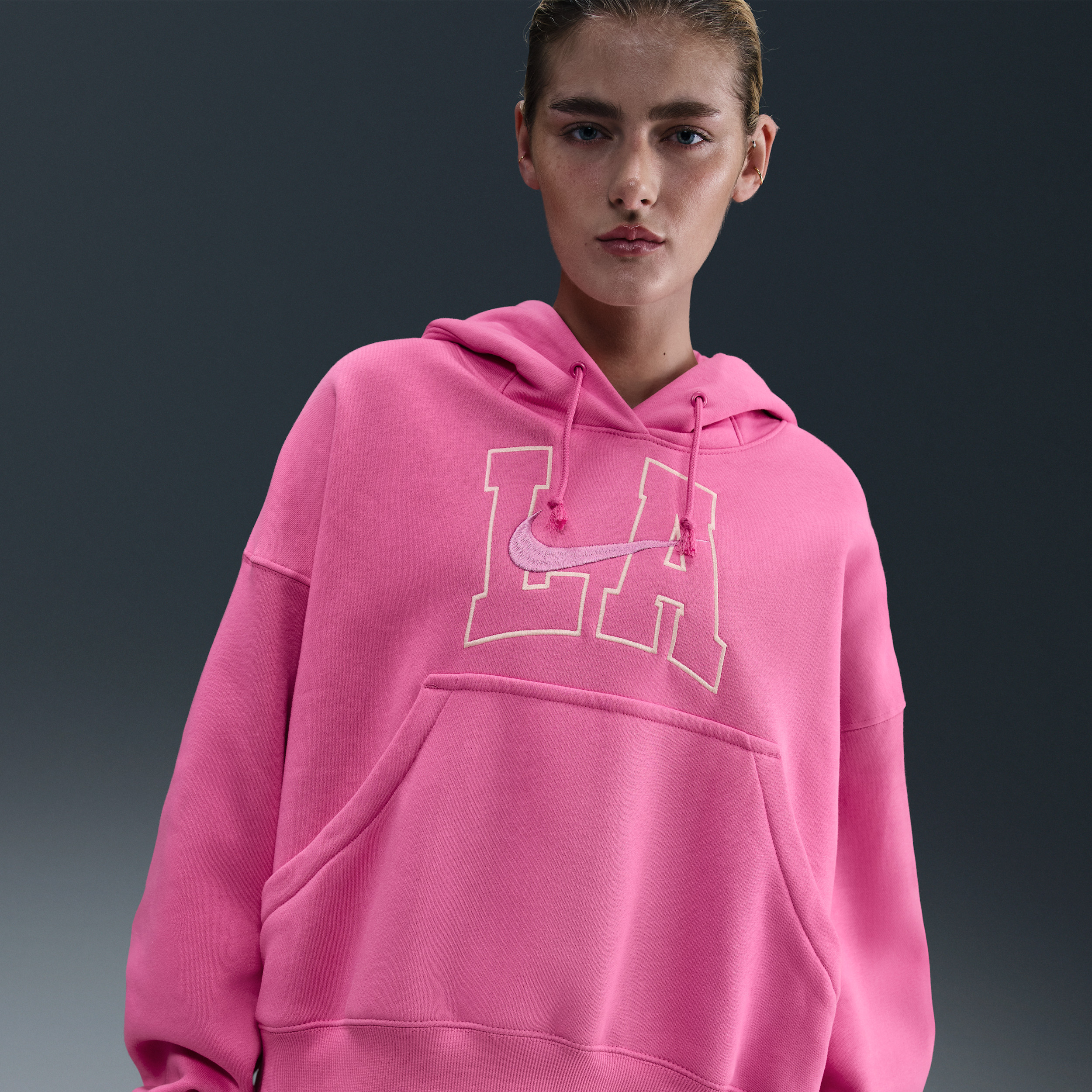Women's Nike Sportswear Phoenix Fleece Over-Oversized Hoodie in Pink | HQ3024-684 | Nike (US)