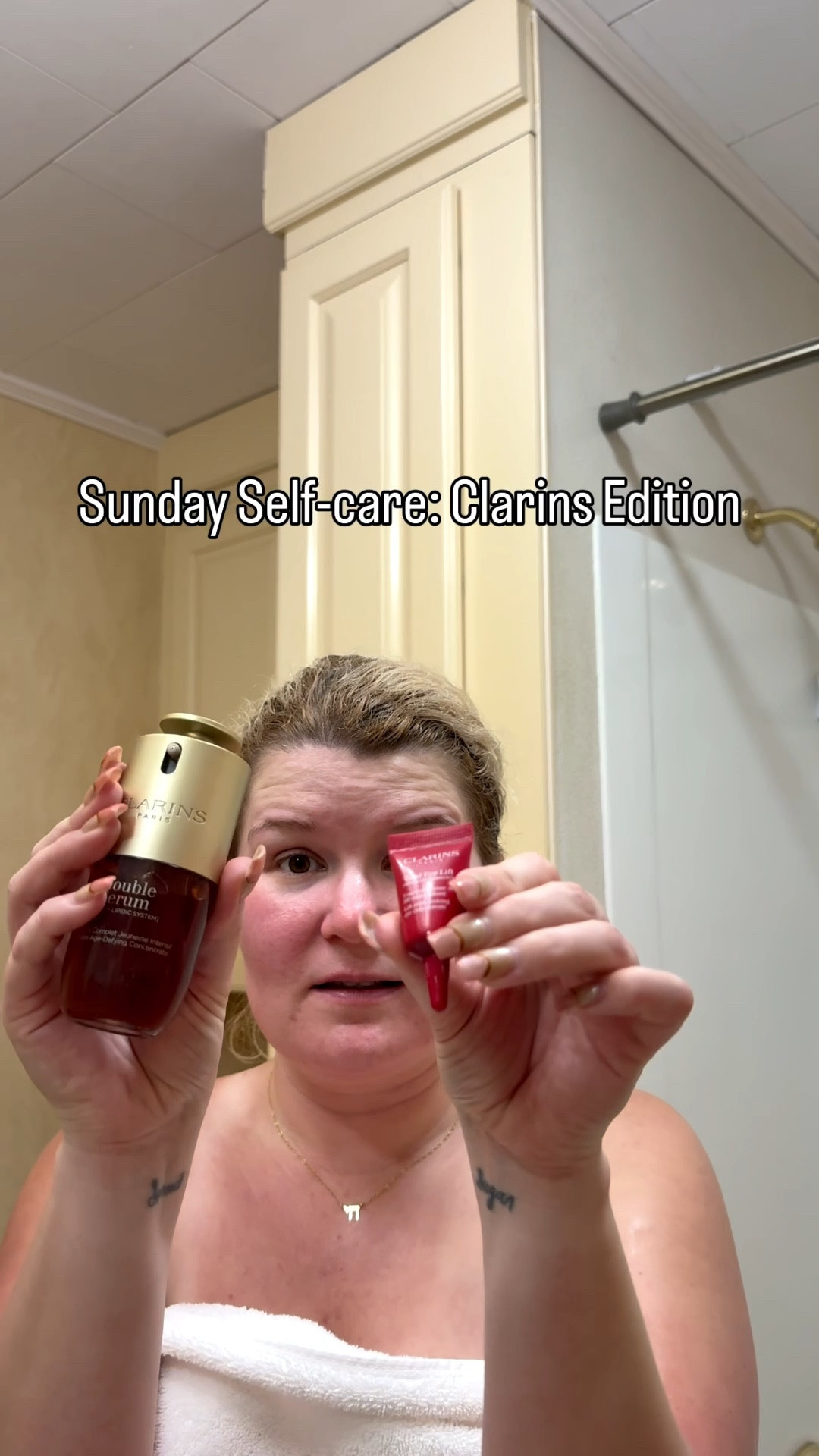 I am a Clarin’s Skincare converter. It started with the viral face masque, then it was their OTHER viral face masque, now it is their viral double serum and eye cream. Who needs botox and a bbl with these products.
The only con is they are pricey but then again do you KNOW the price of fillers and botox😅
@Sephora 

#LTKselfcare #LTKPetite #LTKBeauty