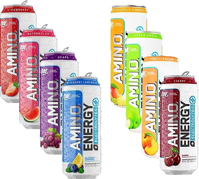 Optimum Nutrition Amino Energy Plus Electrolytes Sparkling Hydration Drink, Keto Friendly BCAAs 8... | Amazon (US)
