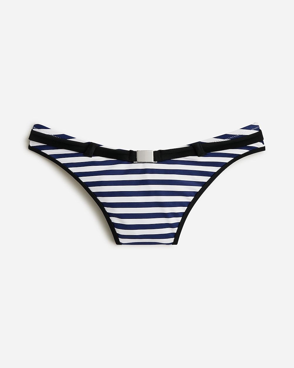 Belted '90s high-leg bikini bottom in contrast stripe | J.Crew US