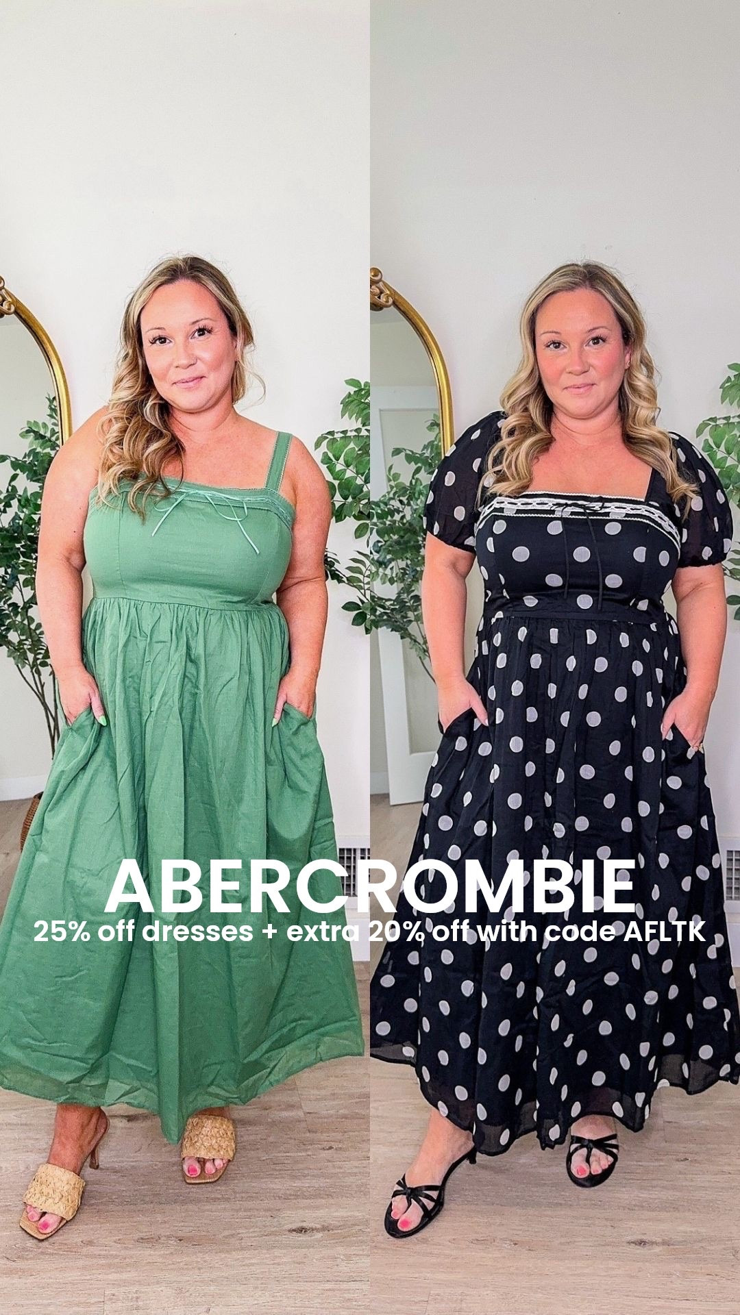 Dresses are 25% off right now from Abercrombie!! Use code AFLTK (stackable) for an additional 20% off almost everything online! 🤍

Wearing a LARGE SHORT in both these dresses, an XL in the coverup

#LTKxAbercrombie #LTKSeasonal #LTKSaleAlert