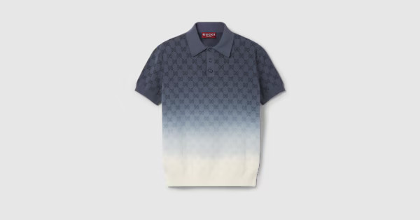 Gucci GG cotton knit jacquard polo shirt | Gucci (US)