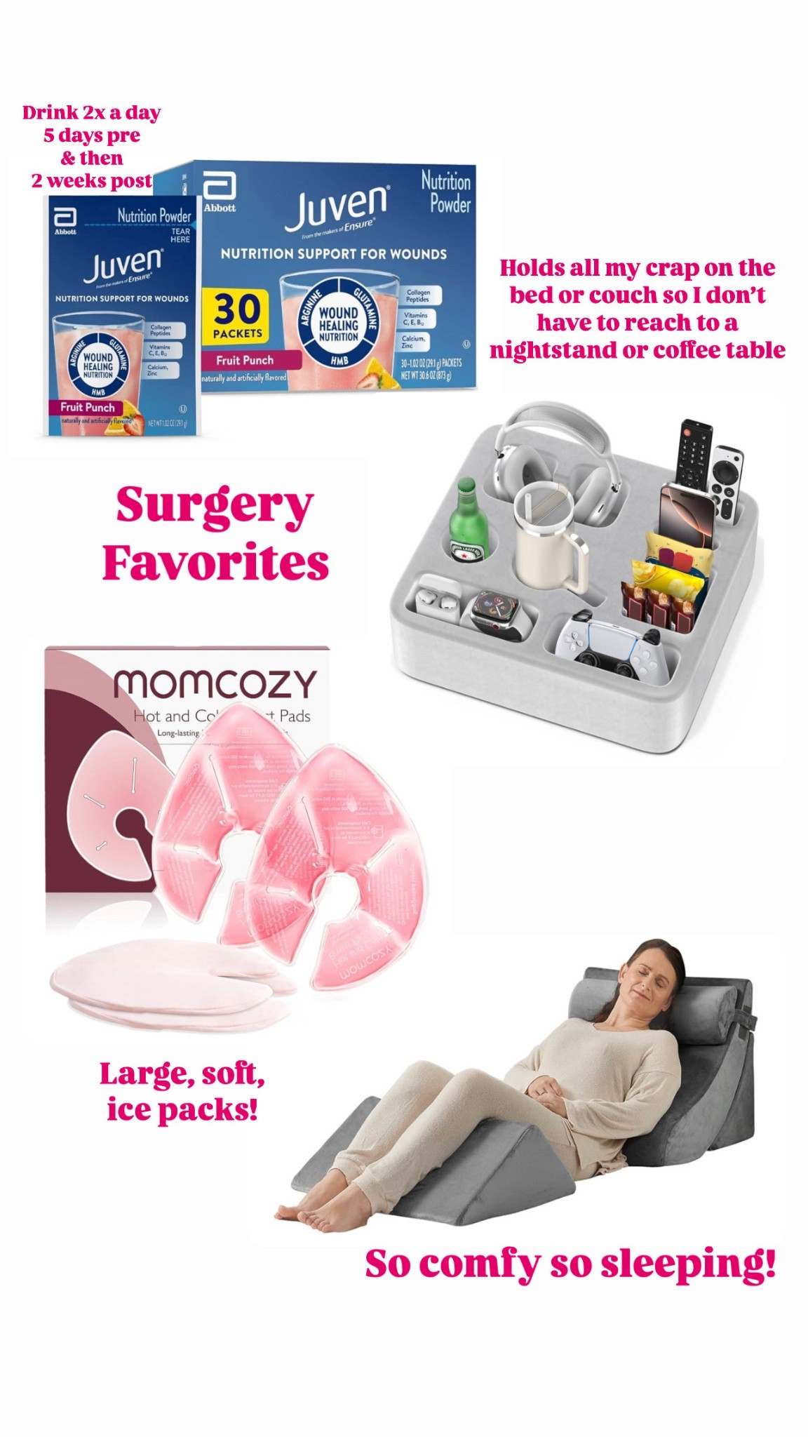 Amazon surgery favorites. Post breast augmentation comfort 