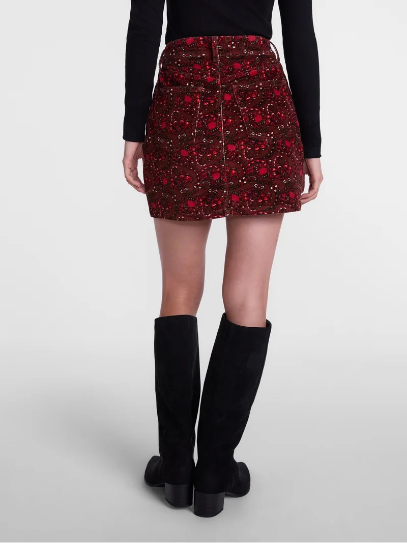 Scenario Women's and Women's Plus Corduroy Mini Skirt, 17" Length, Sizes 0-28 | Walmart (US)