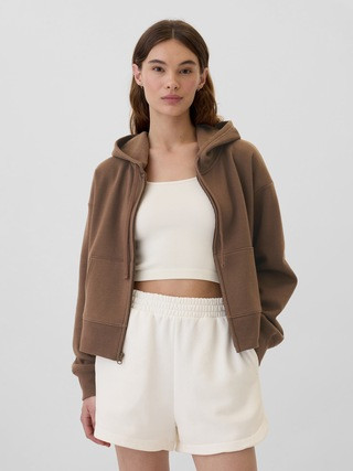 Oversized Fleece Zip Hoodie | Gap Factory