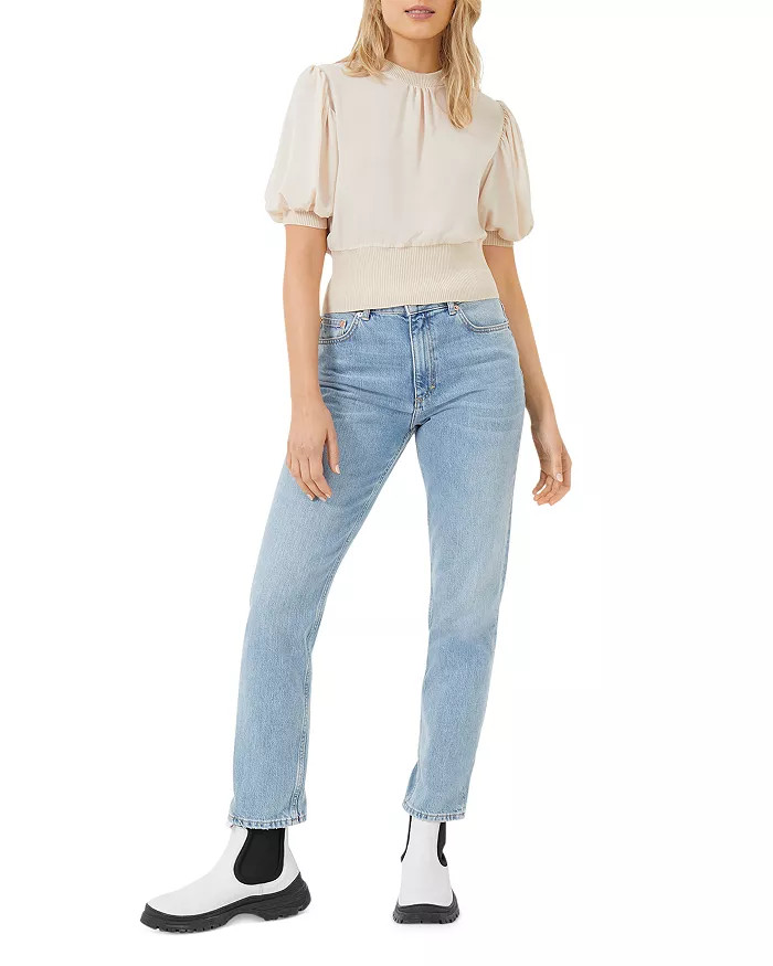 Jenna Mixed Knit Top | Bloomingdale's (US)