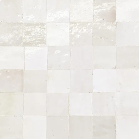 Bedrosians Zagora 2" x 2" Glossy Zellige Mosaic Tile | Wayfair | Wayfair North America