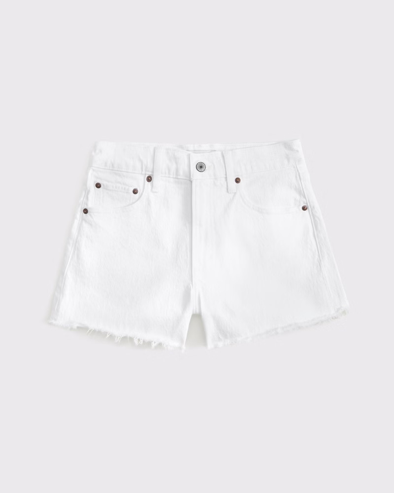 Women's High Rise 90s Cutoff Short | Women's Bottoms | Abercrombie.com | Abercrombie & Fitch (US)