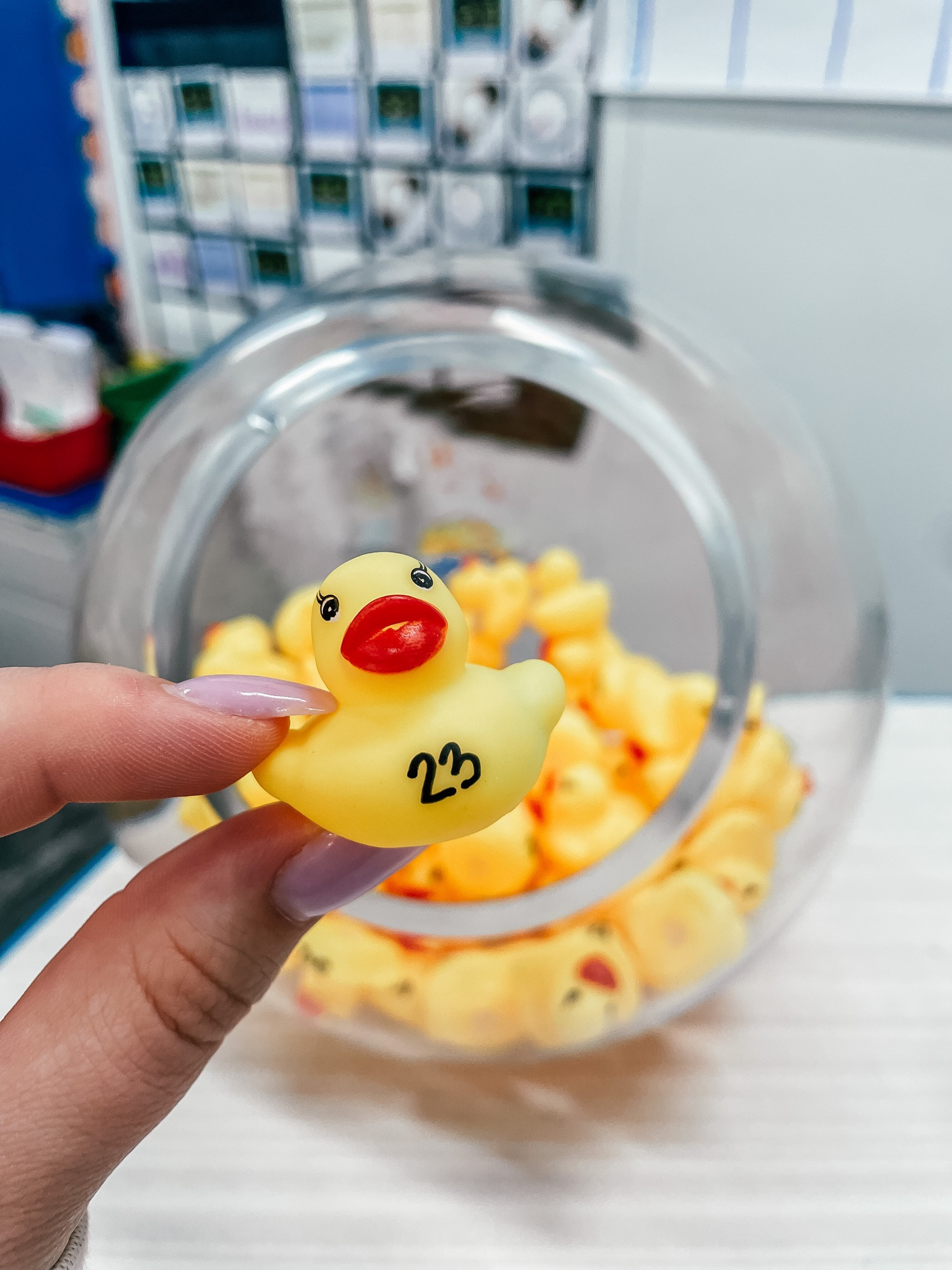 Lucky Ducks! love to use these rubber duckies to call on students in my classroom! I simply use a sharpie to label the duckies with their class numbers and store them inside a container! I used a glass terrarium from home but linked similar containers from Target. 

#targetteacher #amazonteacher #targetfind #amazonfind

#LTKBacktoSchool #LTKFind #LTKunder50