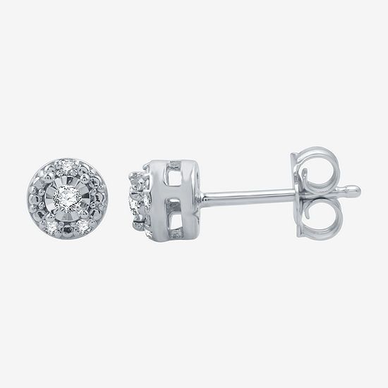 Diamond Accent Lab Grown White Diamond Sterling Silver Stud Earrings | JCPenney