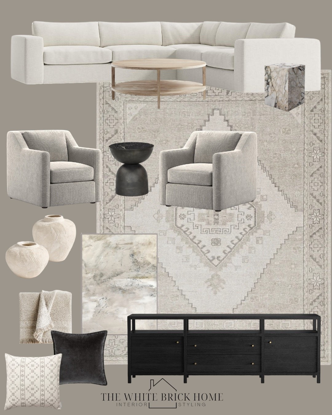 A beautiful living room that is classic while also maintaining clean, modern lines! 

🖤🖤
Living room, living room decor, living room design, sectional, living room sofa, living room couch, media console, throw pillows, accent chairs, coffee table, side table, accent chairs, vases, wall art, home decor, modern living room, living room area rug, area rug, living room ideas, living room layout, living room neutral, neutral decor, crate and barrel living room, home design, family room, pottery barn, McGee and co 



#LTKStyleTip #LTKSaleAlert #LTKHome