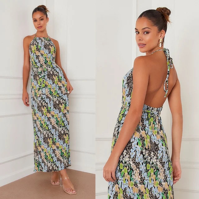 Essence Belted Maxi Dress - Floral - FINAL SALE | VICI