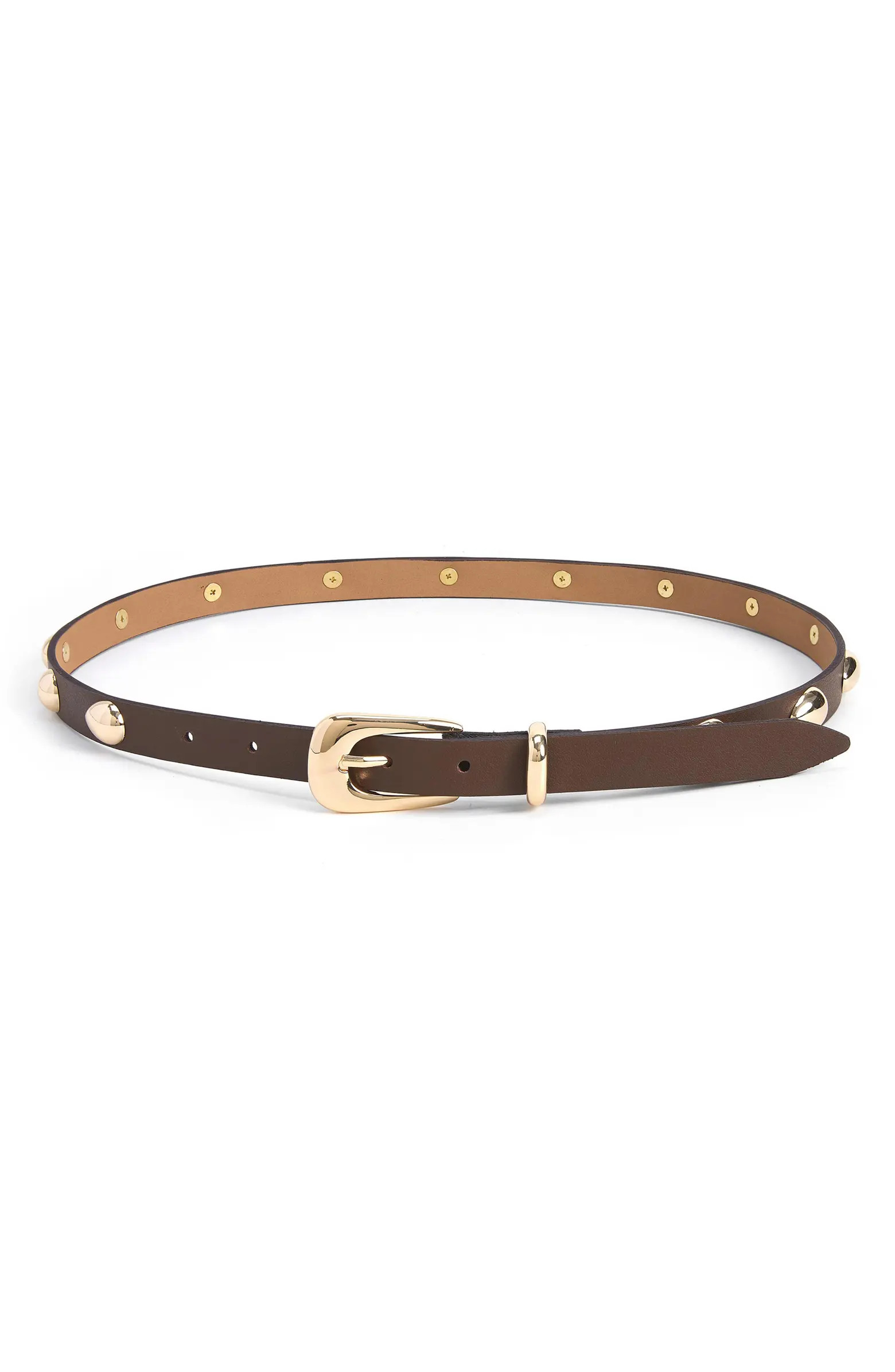 Teardrop Studded Leather Belt | Nordstrom