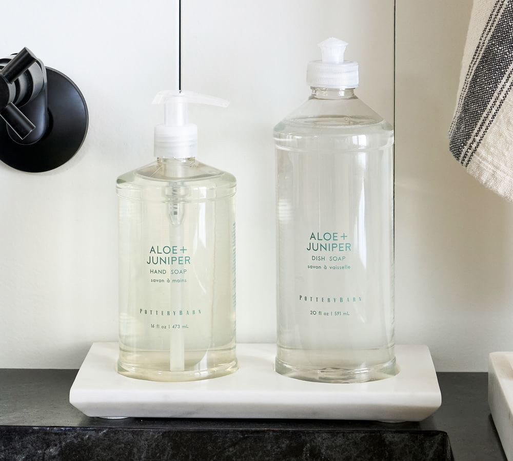 Homekeeping Hand & Dish Soap Marble Caddy Kitchen Set - Aloe + Juniper | Pottery Barn (US)
