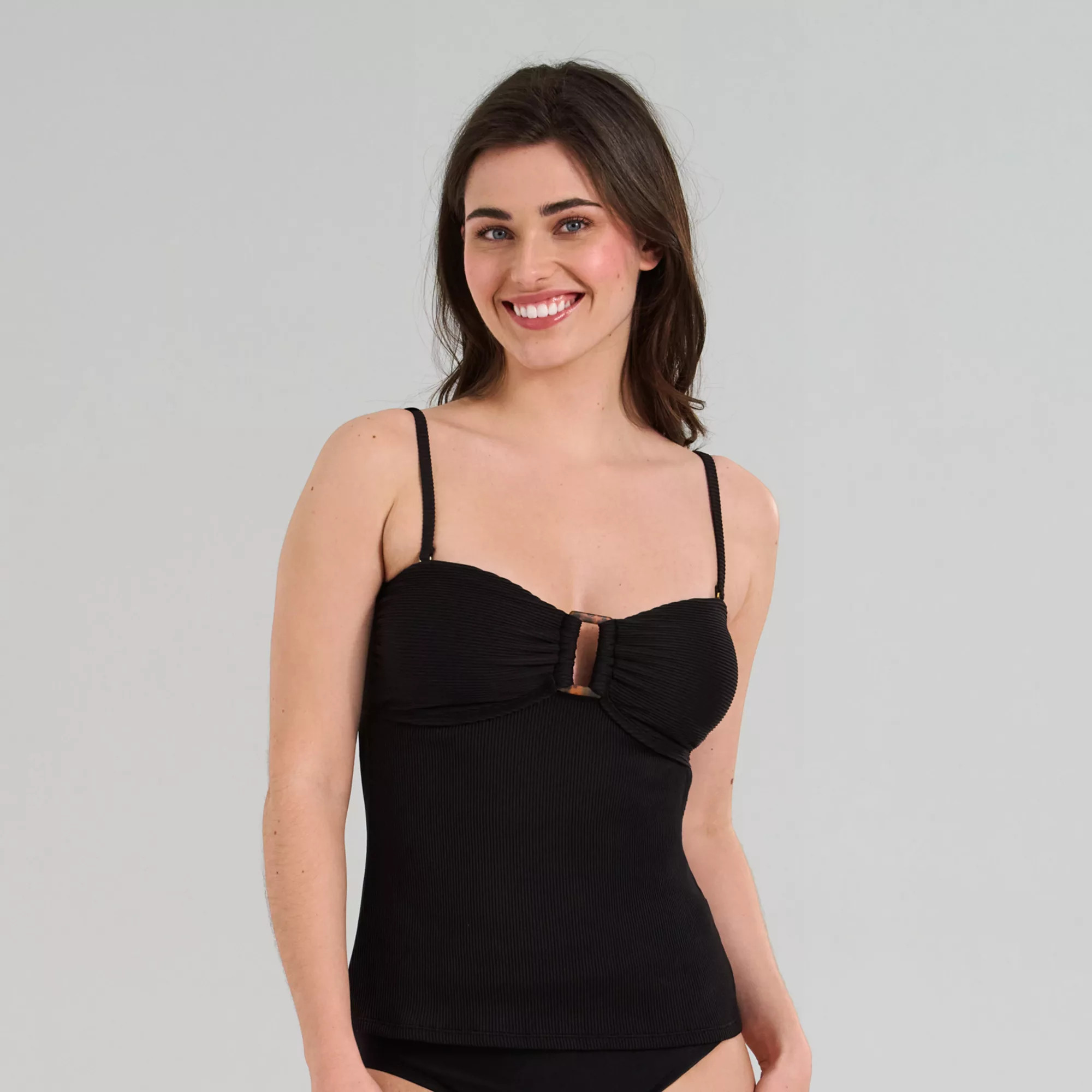 Women's Freshwater Tortise Trim Bandeau Bikini Top | Kohl's