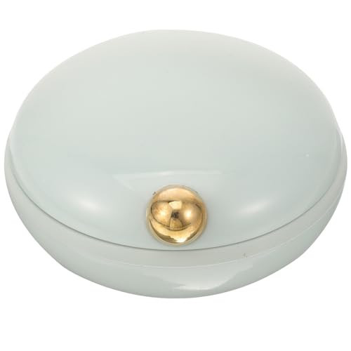 Awleynz Cute Pill Holder for Purse, Daily Pill Organizer 4 Times a Day, Pill Travel Case, Portable Round Daily Pill Case Dispenser Organizer Containers (Blue) | Amazon (US)