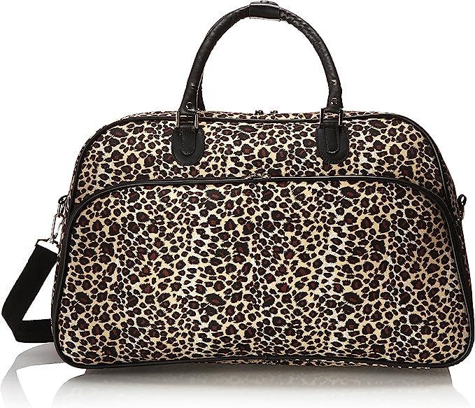 World Traveler 21-Inch Carry-On Shoulder Tote Duffel Bag, Leopard, One Size | Amazon (US)