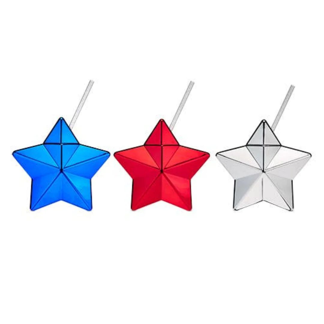 Metallic Liberty Star Drink Tumblers (Set of 3) | Ellie and Piper