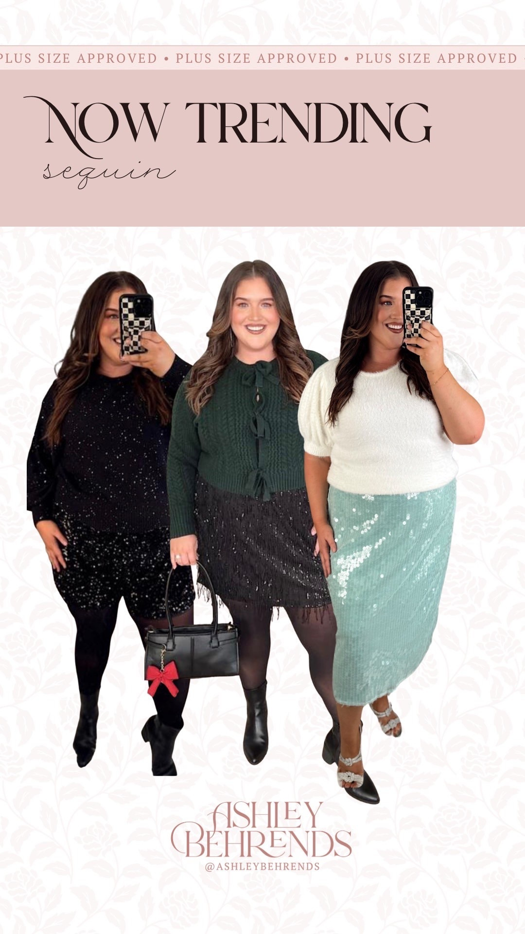 There is just something about sequin around the holidays and these are my favorite outfits with the perfect amount of sequin of the season. I’m loving this pale blue color and of course black is always a gorgeous choice with sequin. 
Holiday outfit inspo, plus size outfit inspo 

#LTKPlusSize #LTKHoliday #LTKFindsUnder50