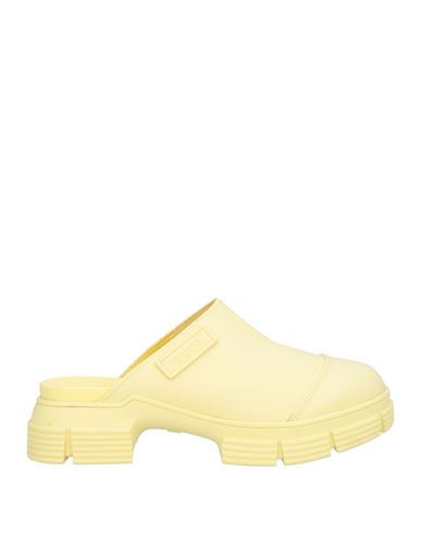 Ganni Woman Mules & Clogs Yellow Size 9 Rubber | YOOX (US)