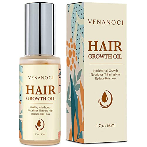 Hair Growth Oil with Rosemary & Biotin: Natural Hair Regrowth Serum for Women & Men – Anti Hair Loss & Thinning Treatment – Promotes Thicker, Fuller, Stronger, Healthier Hair – All Hair Types | Amazon (US)