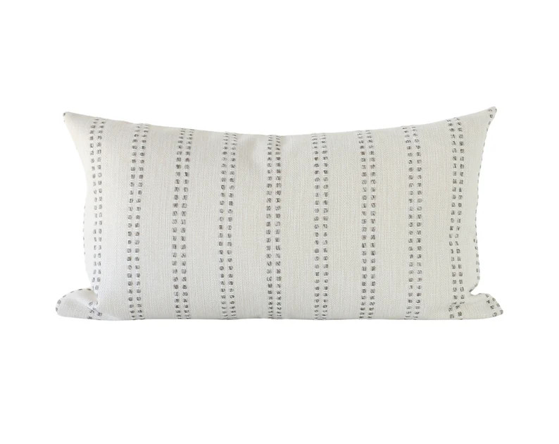 Cream and Grey Stripe Pillow Covers, Modern Farmhouse Pillow Covers Minimalist, Woven Pillow Cove... | Etsy (US)