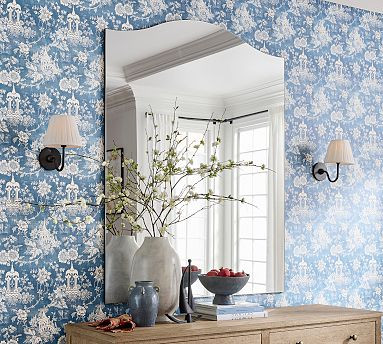 Rienne Frameless Rectangular Wall Mirror | Pottery Barn (US)