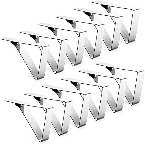 12 Pack Tablecloth Clips - Heavy Duty Picnic Table Clips, Stainless Steel Table Cloth Cover Clamp... | Amazon (US)