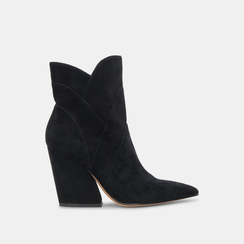 NEENA BOOTIES ONYX SUEDE | DolceVita.com