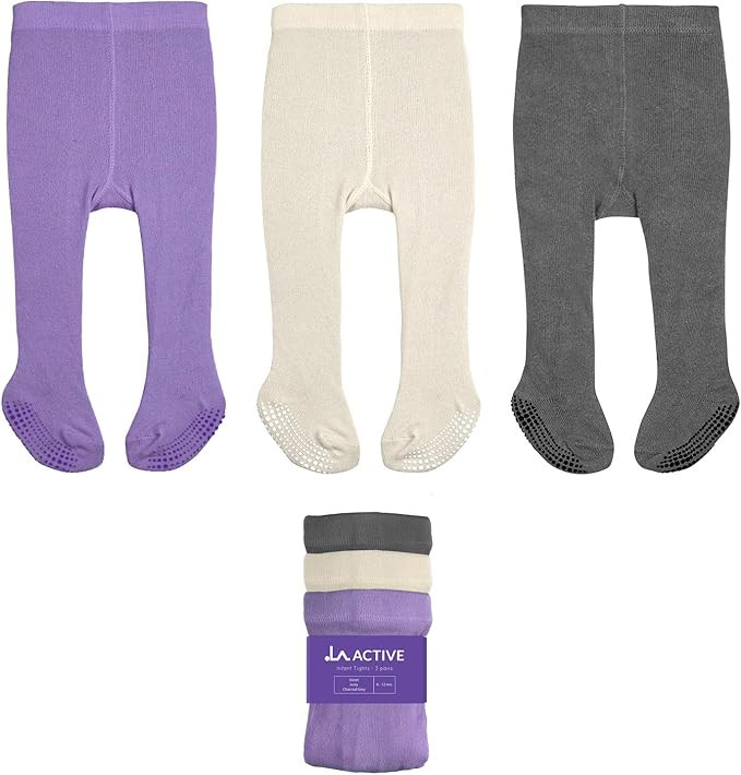 Baby Girl Tights Warm Cotton Leggings Tights, Non-Skid Seamless Cable Knit Stockings for 6-12 Mon... | Amazon (US)