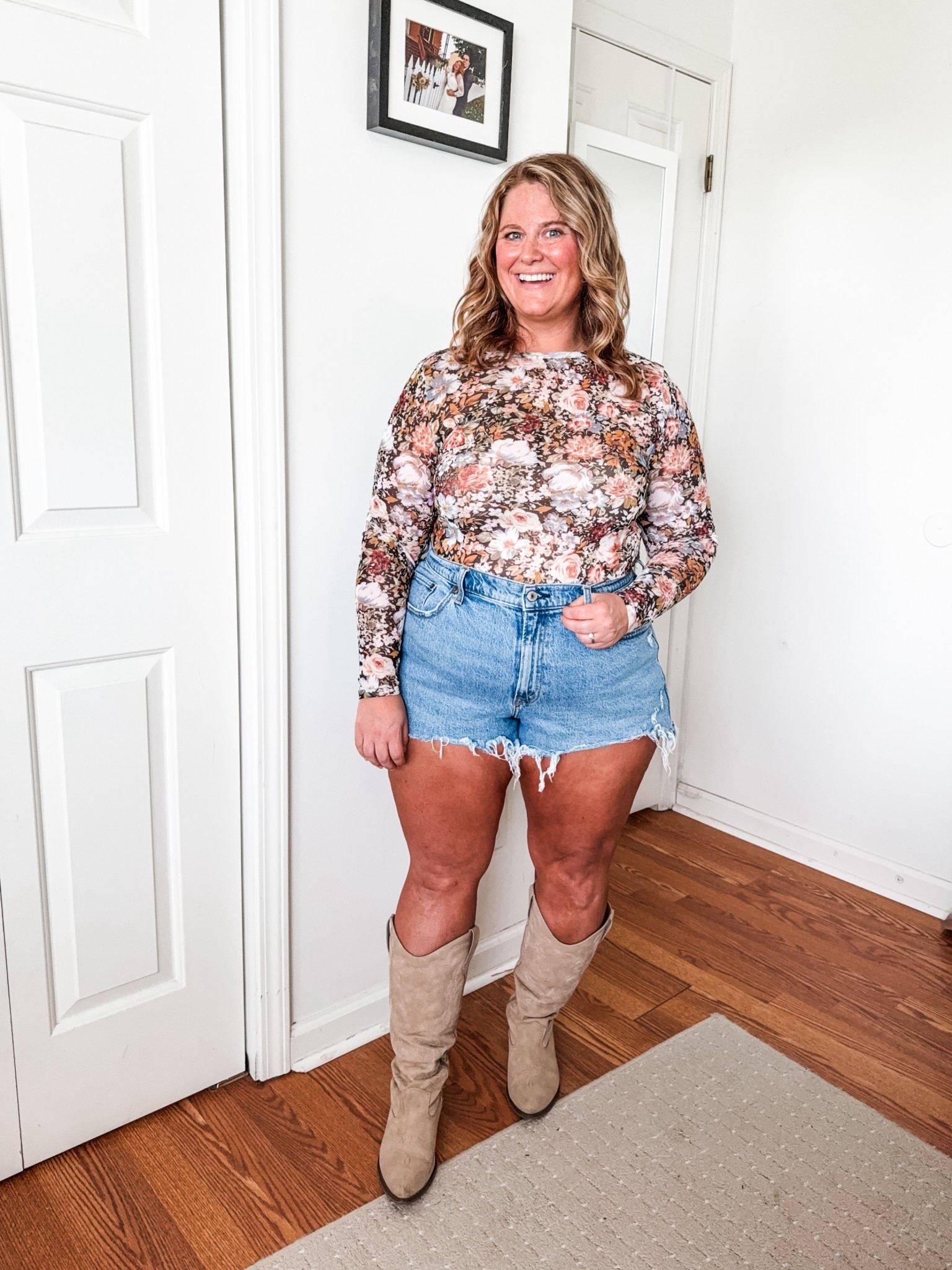 Country concert outfit - XL in my floral mesh top and a 33 in denim
Shorts (I sized up)

#LTKFindsUnder50 #LTKMidsize #LTKSeasonal
