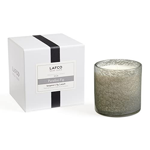 LAFCO New York Signature Candle, Paradiso Fig - 15.5 oz - 90-Hour Burn Time - Reusable, Hand Blown Glass Vessel - Made in The USA | Amazon (US)
