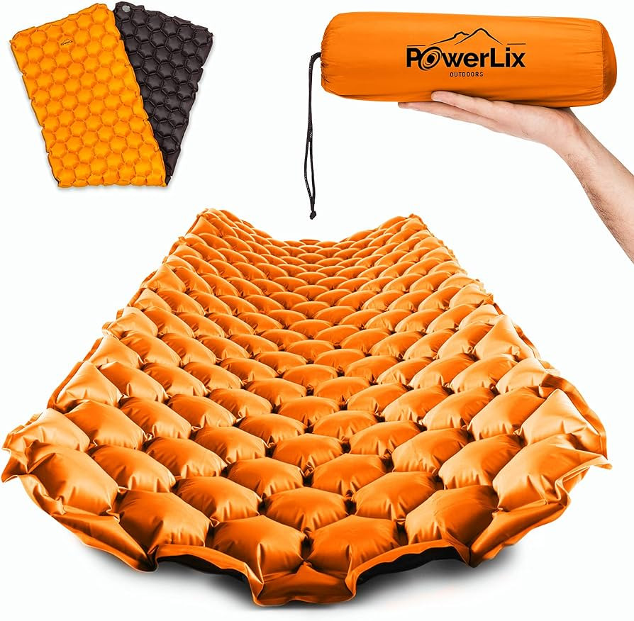 POWERLIX Ultralight Inflatable Camping Sleeping Pad - Camping Mattress for Backpacking, Hiking, C... | Amazon (US)