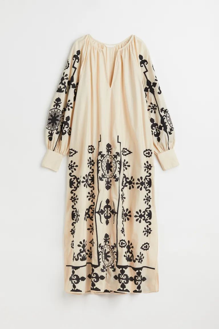 Embroidered cotton dress | H&M (UK, MY, IN, SG, PH, TW, HK)