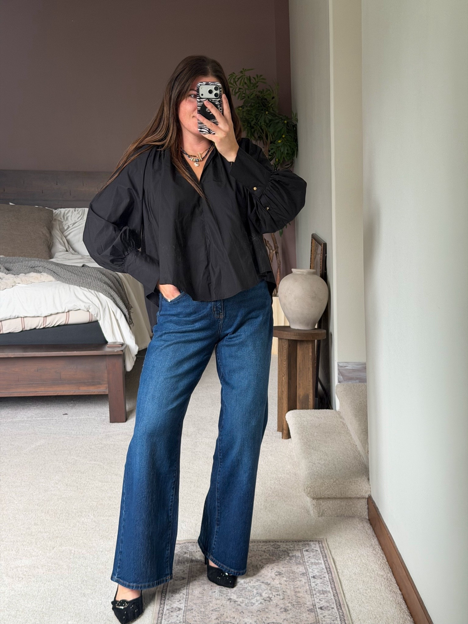 Teacher and work friendly fall outfit. Would be pretty for church and family photos too! 

From @Walmart 
Size large top and size 12 bootcut jeans 

Midsize, size 12, size 14, mom style, curvy outfit, thick tummy approved, business casual, office style

#LTKMidsize #LTKWorkwear #LTKPlusSize Thanksgiving 2026