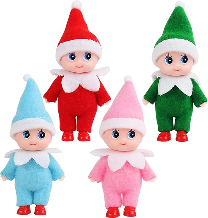 Christmas Elf Baby Dolls Tiny Elf Miniature Christmas Decorations Stocking Stuffers Elf Toys Chri... | Amazon (US)