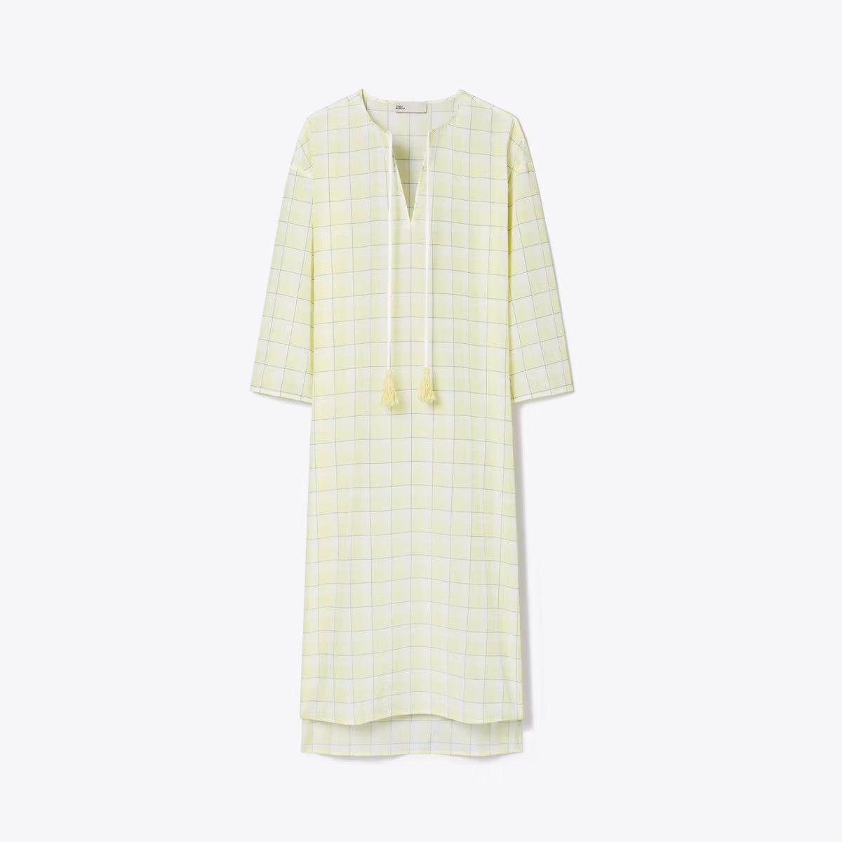 Plaid Cotton Caftan: Women's Designer Coverups | Tory Burch | Tory Burch (US)