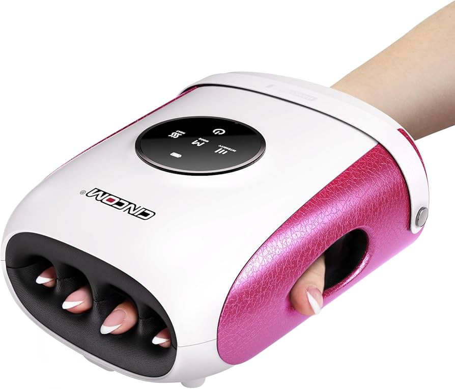 CINCOM Hand Massager with Heat and Compression, Finger and Palm Massage Machine for Pain Relief, ... | Amazon (US)