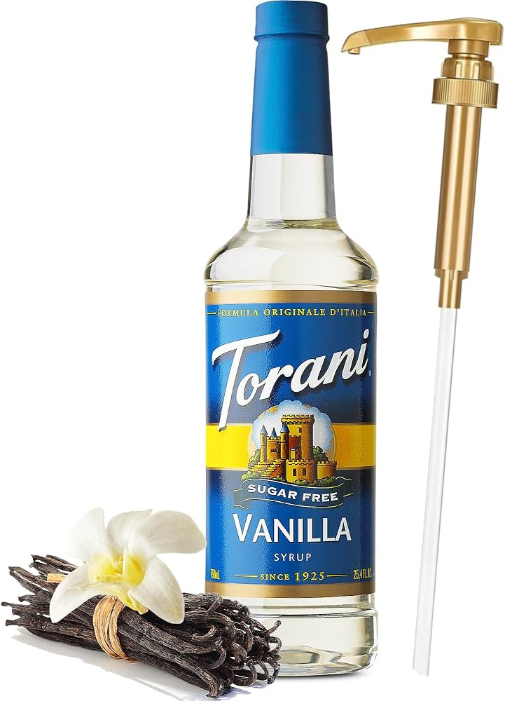 Sugar Free Vanilla Syrup for Coffee 25.4 Ounces | Torani Vanilla Syrup Sugar Free with Pump | Amazon (US)
