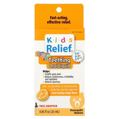 Homeolab USA Kids Relief®, Gum & Teething Oral Liquid, 0-9 Years, Orange, 0.85 fl oz (25 ml) | Target