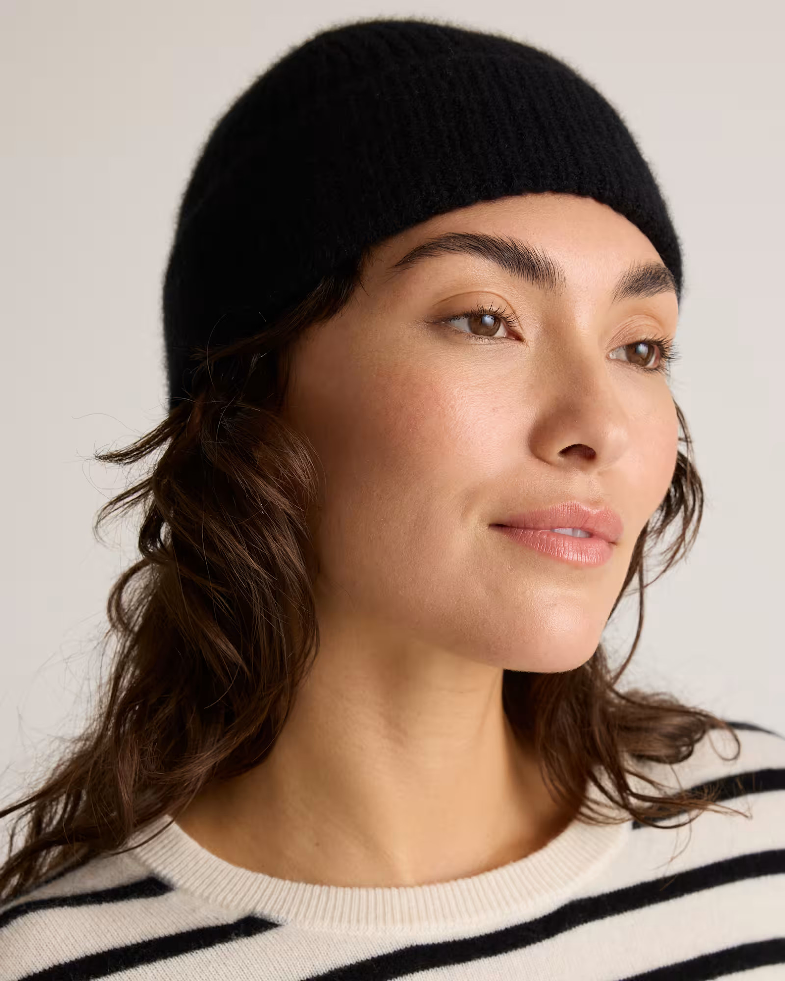 Mongolian Cashmere Ribbed Beanie | Quince