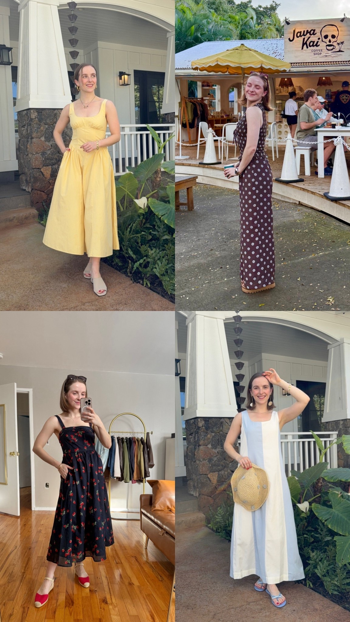 Favorite Hawaii vacation fits of the week!
Xspetite yellow dress
Xs short printed pants xs reg tank
Xs petite strawberry dress 
Small blue and white linen dress 


#LTKPetite #LTKTravel #LTKootd
