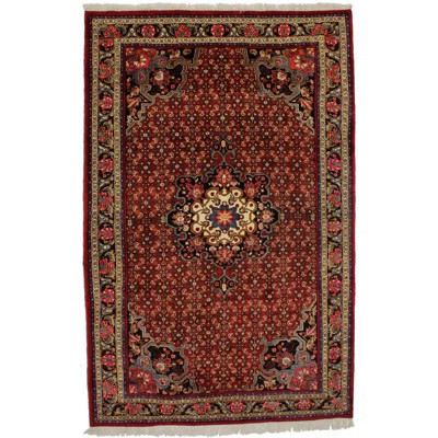 One-of-a-Kind Goldenberg Hand-Knotted 1980s 6'7" x 10'5" Wool Area Rug in Red | Wayfair North America