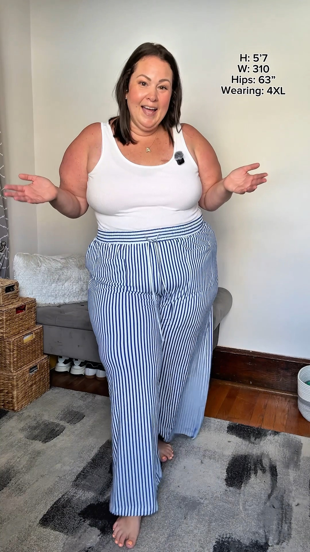 Plus size Comfy wide leg casual lounge pants 💕 I’m wearing size 4XL with 63” hips for reference.

#LTKPlusSize