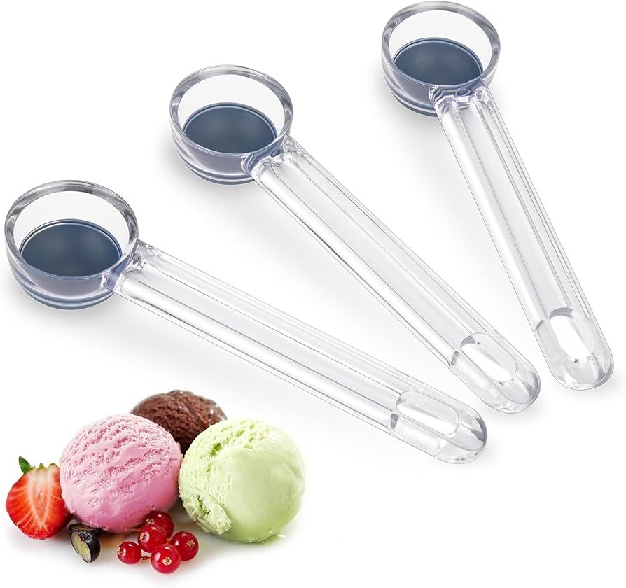 Ice Cream Scoop 3 Pcs, Cookie Scoop 35mm/1 Tbsp, Melon Baller Scoop, Comfortable & Non-Slip Handl... | Amazon (US)