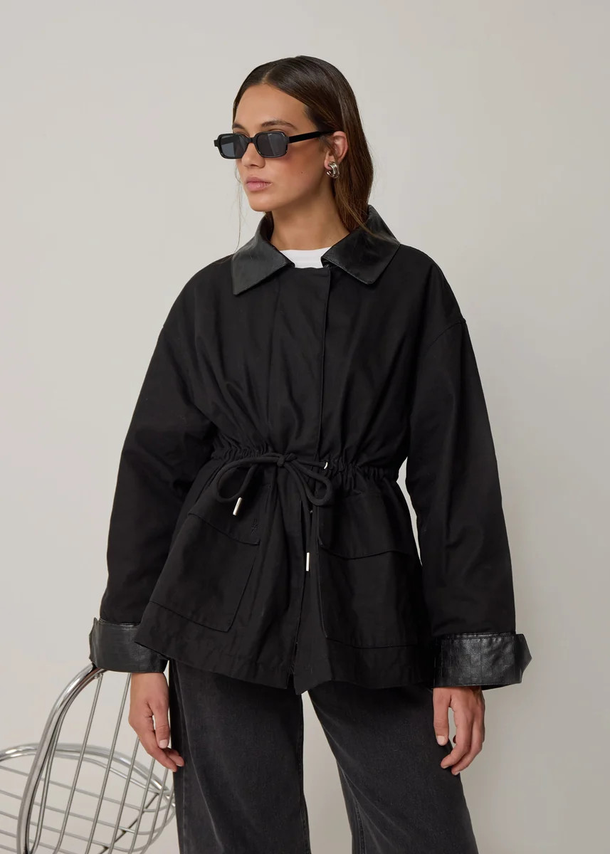 THE HERITAGE JACKET - BLACK | WAT The Brand