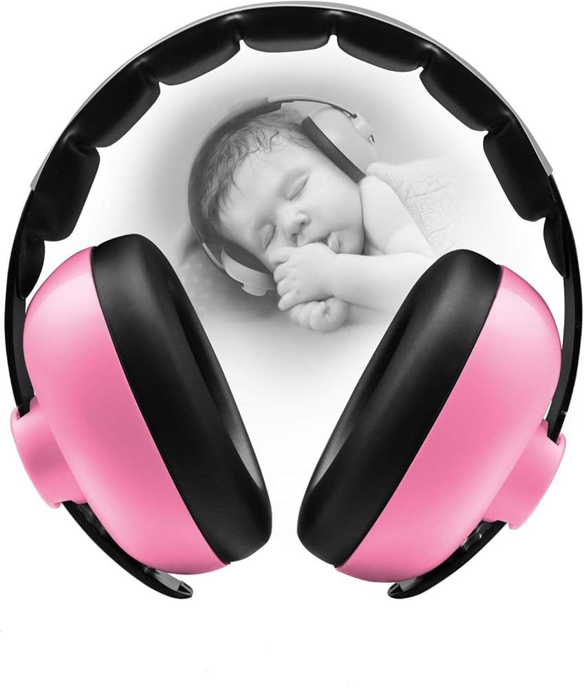 Baby Headphones Noise Cancelling Headphones for Babies for 3 Months to 3 Years (Pink) | Amazon (US)